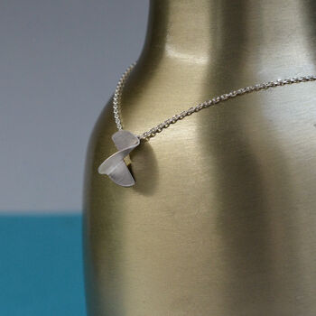 'Bauhaus' Inspired Brushed Sterling Silver Necklace, 4 of 9