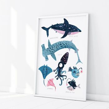 Sea Life Art Print, 4 of 6