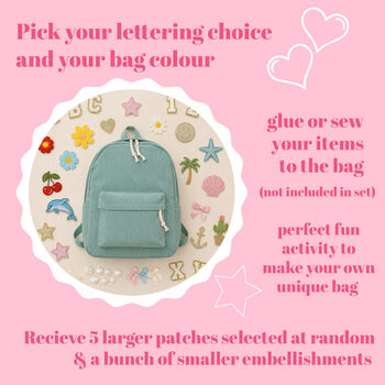 Personalised Girls 'Diy Backpack', 6 of 7