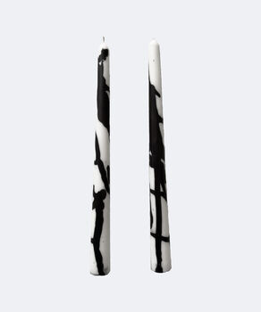 Black Ribbon Taper Candles, 2 of 2
