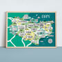 Kent Map Print, thumbnail 1 of 2