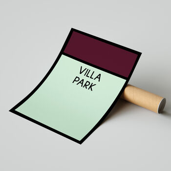 Villa Park Monopoly Aston Villa Football Print, 2 of 2