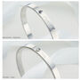 Personalised Sterling Birthstone Christening Bangle, thumbnail 8 of 11