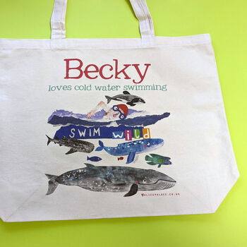 Personalised Cold Water Swimming Bag, 5 of 12