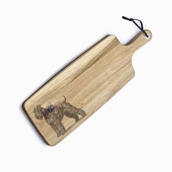 Personalised Giant Schnauzer Engraved Acacia Serving Board, 7 of 8