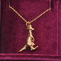 Kangaroo And Joey Necklace Gold Plated, thumbnail 5 of 5