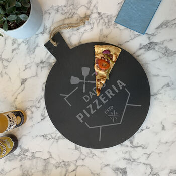 Personalised Pizzeria Slate Pizza Board Gift, 5 of 5