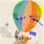 Personalised Balloon Print With Woodland Animals, thumbnail 11 of 12