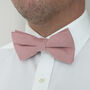 Wedding Handmade 100% Brushed Cotton Tie In Dusty Pink | Groomsmen Ties, thumbnail 6 of 10