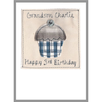 Personalised 16th Birthday Cupcake Card For Boy, 8 of 8