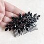 Black Crystal Hair Comb, thumbnail 2 of 6