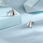 Sterling Silver Paper Plane Stud Earrings, thumbnail 1 of 12