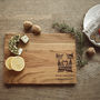 Cats Personalised Serving Chopping Oak Board, thumbnail 1 of 3