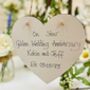 Personalised Golden Wedding Anniversary Gift Heart, thumbnail 3 of 4