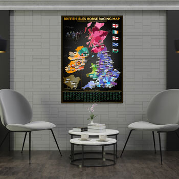 British Isles Horse Racing Scratch Off Map, 4 of 5