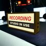 Wooden Light Box Recording Studio In Use, thumbnail 1 of 5