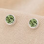Sterling Silver August Birthstone Stud Earrings, thumbnail 1 of 5