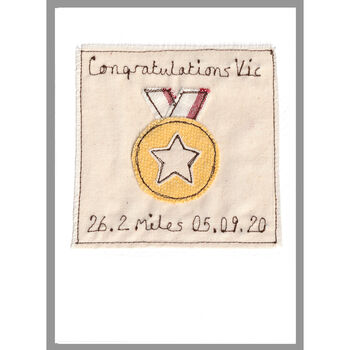 Personalised Gold Medal Congratulations Card, 7 of 12
