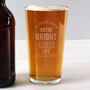 Personalised 'Bright Cider Life' Pint Glass, thumbnail 1 of 2