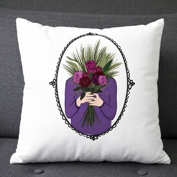 Personalised Birth Flower Cushion Gift, 4 of 12