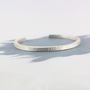 Mens Personalised Chunky Silver Textured Bracelet, thumbnail 2 of 6