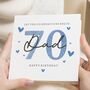 Personalised Blue 70th Birthday Card For Dad, thumbnail 1 of 7