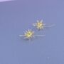 Sterling Silver Starlight Longstem Earrings, thumbnail 2 of 6