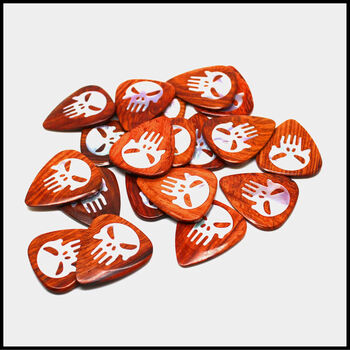 Punisher Burma Padauk Guitar Pick In A Gift Box, 3 of 7