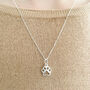 Sterling Silver Paw Print Necklace, thumbnail 1 of 5