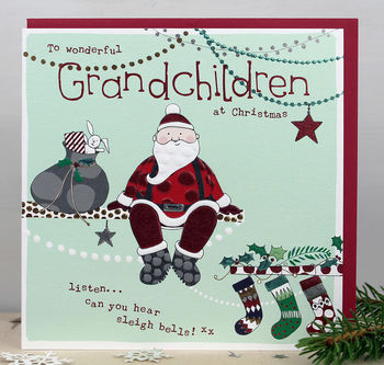 Christmas Card For Grandchildren By Molly Mae | notonthehighstreet.com