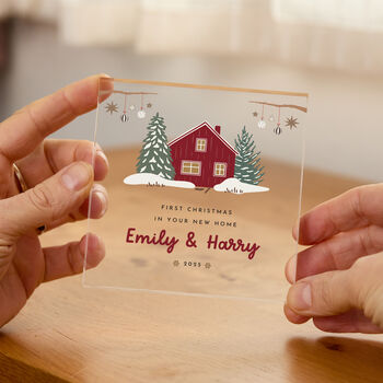 First Christmas In New Home Plaque For Couple, 2 of 3