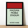 Mazuma Mobile Stadium Morecambe Football Print, thumbnail 1 of 2