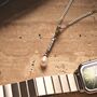 925 Sterling Silver Pearl Drop Charm With Zircon Elegant Gift For Women And Special Occasions Gift, thumbnail 7 of 8