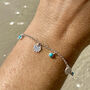 Lakshmi Bracelet Turquoise In Silver Or Gold Plated, thumbnail 6 of 11