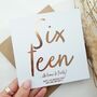 16th Birthday Card | Personalised Card | Sixteen, thumbnail 1 of 3