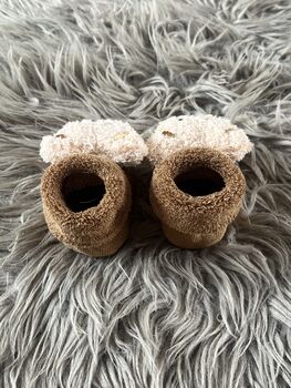 Brown Teddy Bear Baby Socks, 2 of 10