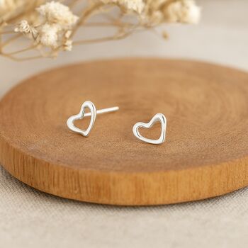 40th Birthday Still Shining Sterling Silver Heart Earrings, 2 of 9