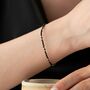 Natural Obsidian Bracelet, thumbnail 3 of 4