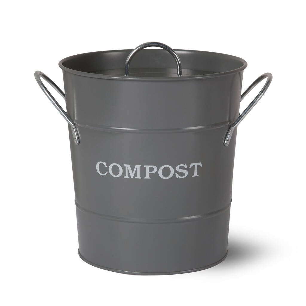 Grey Compost Bucket Caddy