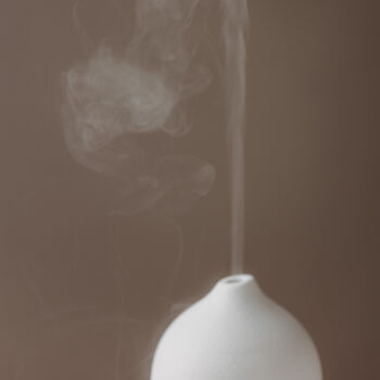 Chalk White Ceramic Electric Aromatherapy Diffuser, 8 of 12
