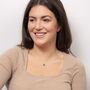 9ct Gold Precious Stone Heart Necklace With Diamonds, thumbnail 5 of 7