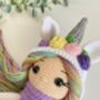 Handmade Unicorn Doll For Kids, thumbnail 4 of 6