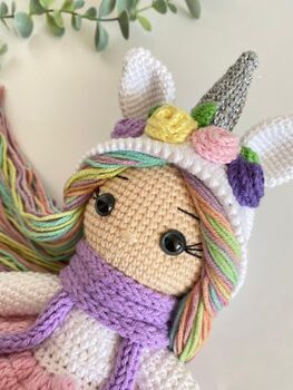 Handmade Unicorn Doll For Kids, 4 of 6
