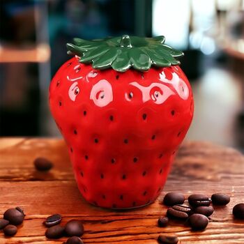 Stunning Strawberry Shape Storage Jar, 6 of 7