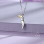 Sterling Silver Tiny Toucan Bird Pendant Necklace, thumbnail 1 of 12