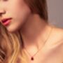 Red Agate Pomegranate Seed Necklace, thumbnail 4 of 8