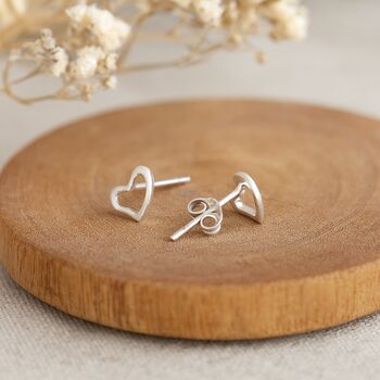 40th Birthday Still Shining Sterling Silver Heart Earrings, 3 of 9