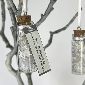 Miniature Christmas Snowflake Personalised Decoration, 9 of 12