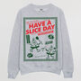 Have A Slice Day Men’s Pizza Graphic Sweatshirt, thumbnail 3 of 3