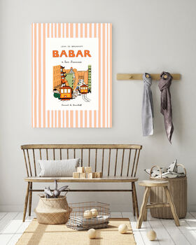 Babar In San Francisco Nursery Art Print, 3 of 4